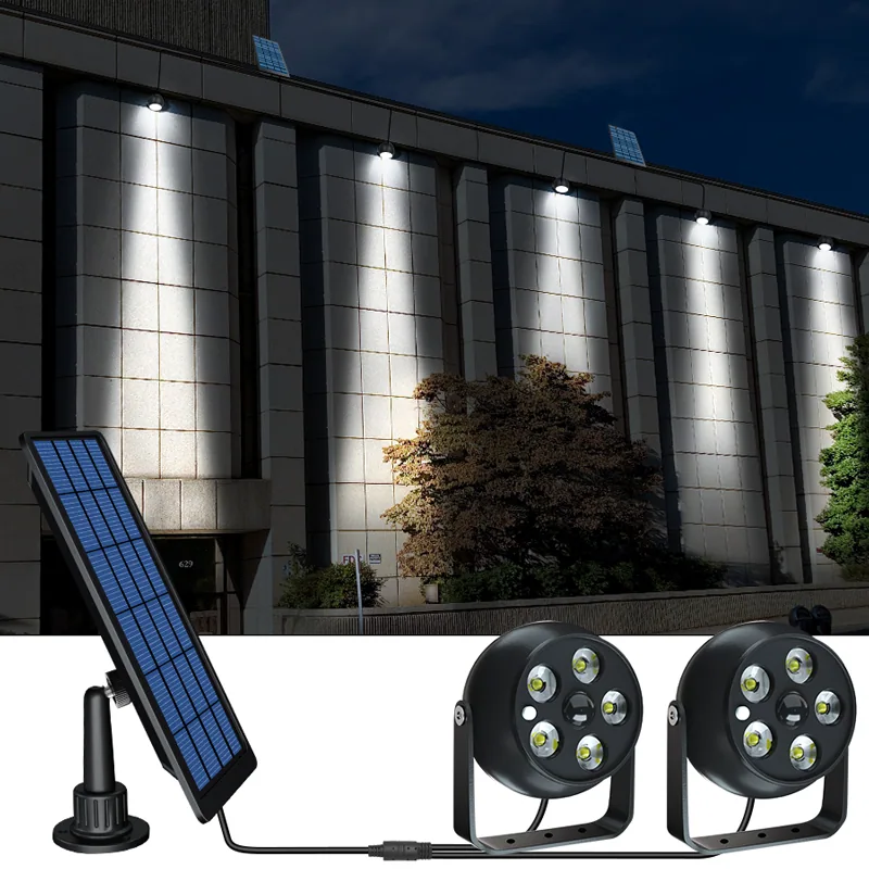 Dual Head Solar Outdoor Flood Light ZH-010