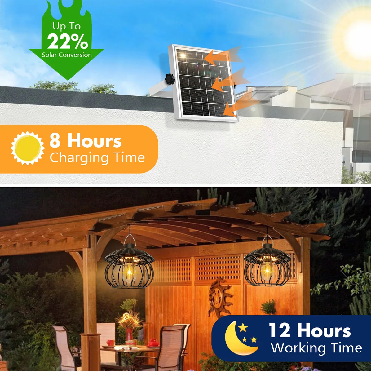Pumpkin Solar Pendant Lights / Chandelier ZH-098 — photo 3