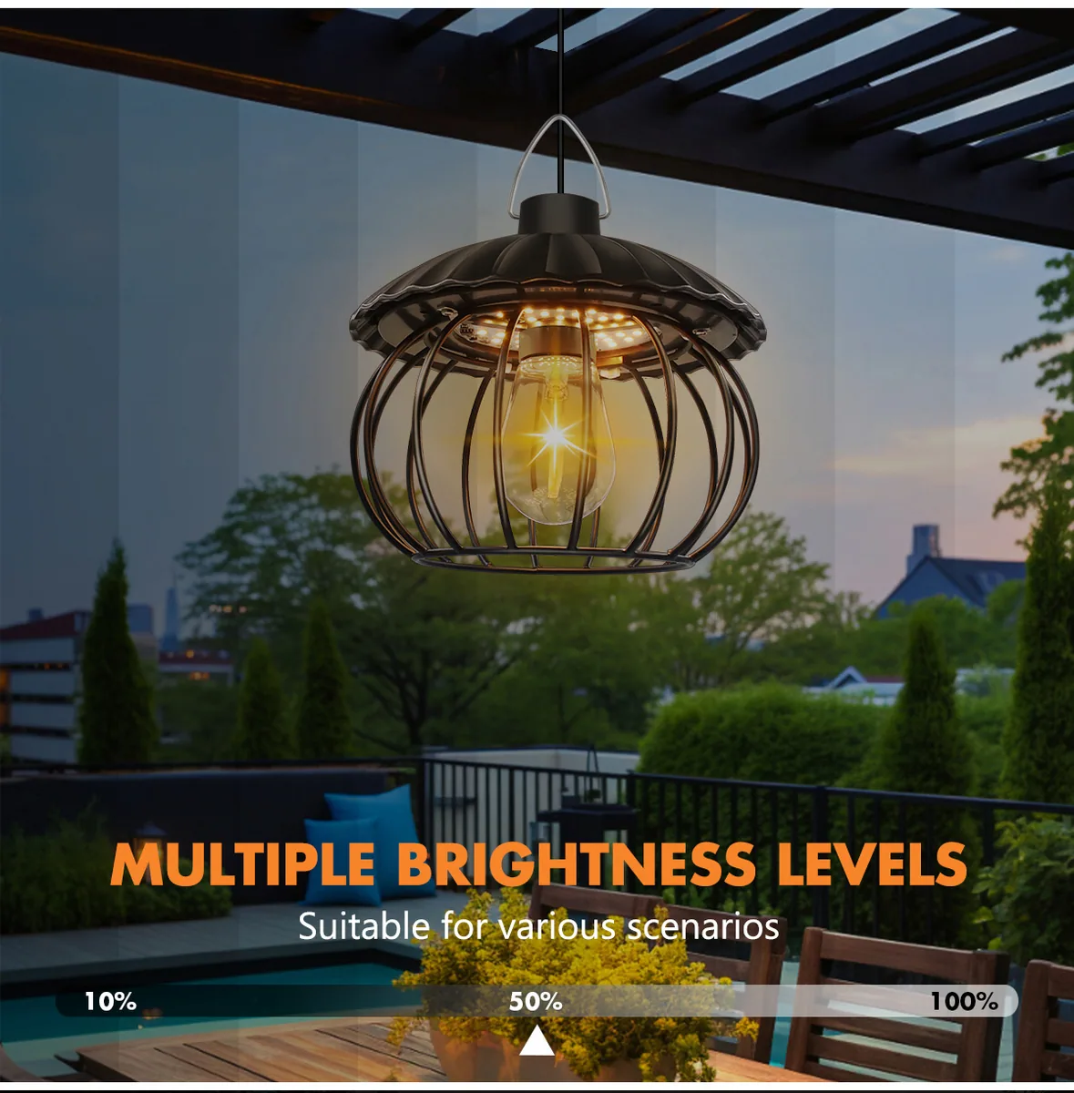 Pumpkin Solar Pendant Lights / Chandelier ZH-098 — photo 4